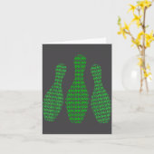 St. Patrick's Day Shamrocks Bowling Irisches Outfi Karte (Gelbe Blume)