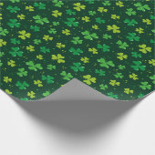 St. Patrick's Day Shamrocks Geschenkpapier (Ecke)