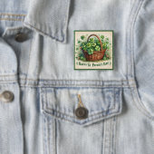 St. Patricks Day Shamrocks Knopf Button (Beispiel)