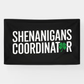 St. Patrick's Day Shenanigan Coordinator Banner (Horizontal)