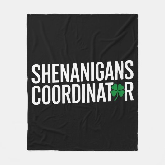 St. Patrick's Day Shenanigan Coordinator Fleecedecke (Vorderseite)