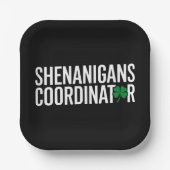 St. Patrick's Day Shenanigan Coordinator Pappteller (Vorderseite)