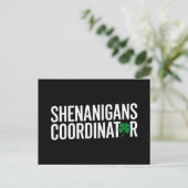 St. Patrick's Day Shenanigan Coordinator Postkarte (Stehend Vorderseite)