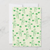 St. Patrick's Day Shenanigans Baby Shower Einladung (Rückseite)