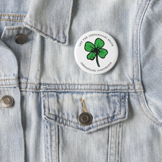 St. Patrick's Day Shenanigans Button (Beispiel)