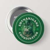 St. Patrick's Day Shenanigans Coordinator Button (Vorne & Hinten)