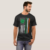 St Patrick's Day Shenanigans Irish American Flag T-Shirt (Vorne ganz)