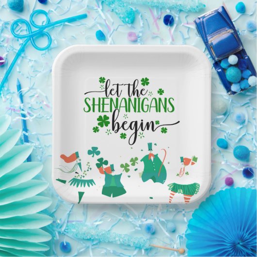 St. Patrick's Day Shenanigans Party Pappteller (Party)