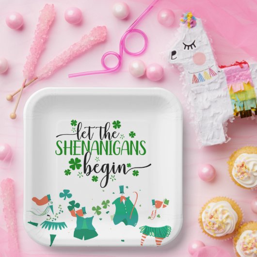 St. Patrick's Day Shenanigans Party Pappteller (Party)