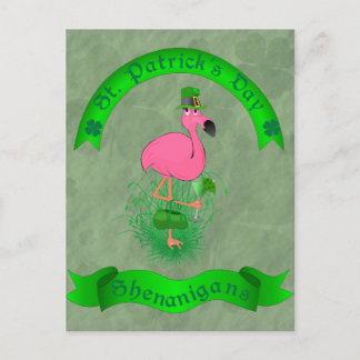 St. Patrick's Day Shenanigans Postcard Postkarte