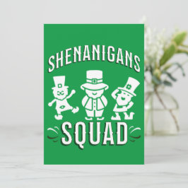 ST PATRICK'S DAY - SHENANIGANS SQUAD FEIERTAGSKARTE