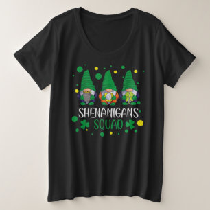 St. Patricks Day Shenanigans Squad Funny Große Größe T-Shirt