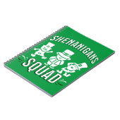 ST PATRICK'S DAY - SHENANIGANS SQUAD T - Shirt Notizblock (Linke Seite)