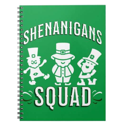 ST PATRICK'S DAY - SHENANIGANS SQUAD T - Shirt Notizblock (Vorderseite)