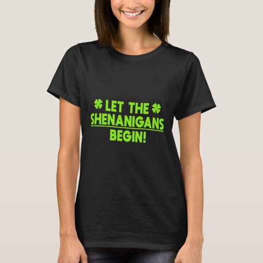 St Patricks Day Shenanigans T-Shirt (Vorderseite)