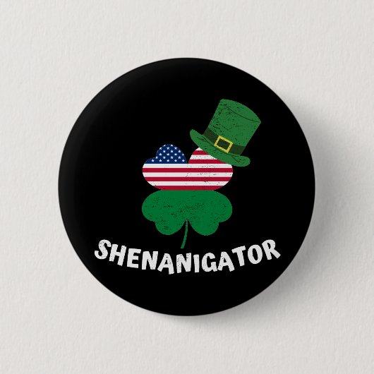 St. Patrick's Day Shenanigator Button (Vorderseite)