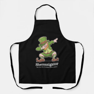 St Patricks Day Shenanigator Dabbing Kobold Schürze