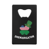 St. Patrick's Day Shenanigator Geldbeutel Flaschenöffner (Vorderseite)