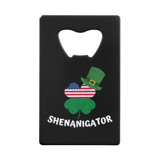 St. Patrick's Day Shenanigator Geldbeutel Flaschenöffner (Vorderseite)