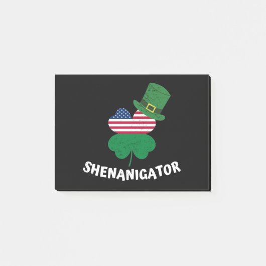 St. Patrick's Day Shenanigator Post-it Klebezettel (Vorderseite)