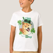 St. Patrick's Day Shiba Inu T-Shirt (Vorderseite)