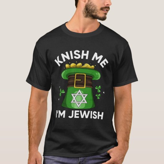 St Patricks Day Shirt Knish Me Ich bin jüdisch Fun (Vorderseite)