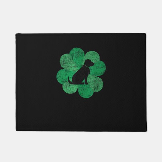 St. Patrick's Day Shirt - Retro Labrador Fußmatte (Vorderseite)