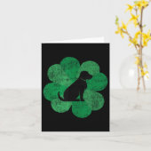 St. Patricks Day Shirt - Retro Labrador Karte (Gelbe Blume)