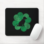 St. Patricks Day Shirt - Retro Labrador Mousepad (Mit Mouse)