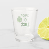 St Patrick's Day Shot O' Luck Clover Schnapsglas (Rückseite)