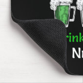 St Patricks Day - Sicherheit Erster Drink mit eine Mousepad (Ecke)
