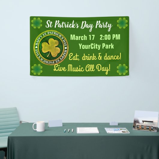 St. Patrick's Day Siegel Banner (Messeveranstaltung)
