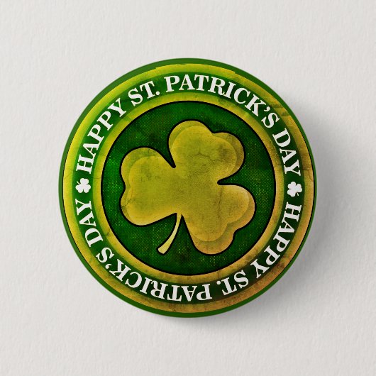 St. Patrick's Day Siegel Button (Vorderseite)