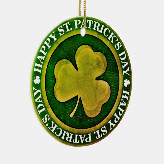 St. Patrick's Day Siegel Keramik Ornament (Rechts)
