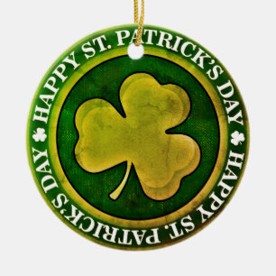 St Patrick's Day Siegel Keramik Ornament
