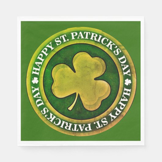 St. Patrick's Day Siegel Serviette (Vorderseite)