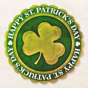 St. Patrick's Day Siegel Untersetzer