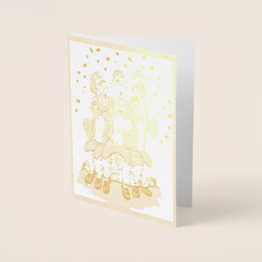 St. Patrick's Day Singen Irisch mit Bier, ZKOA Folienkarte (Vorderseite)