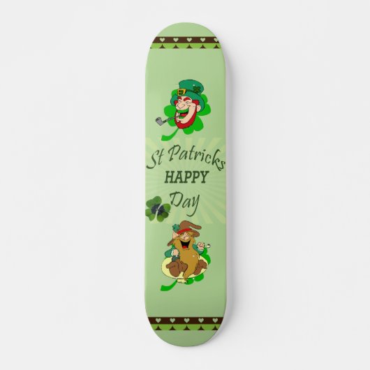 St. Patrick's Day Skateboard (Vorne)