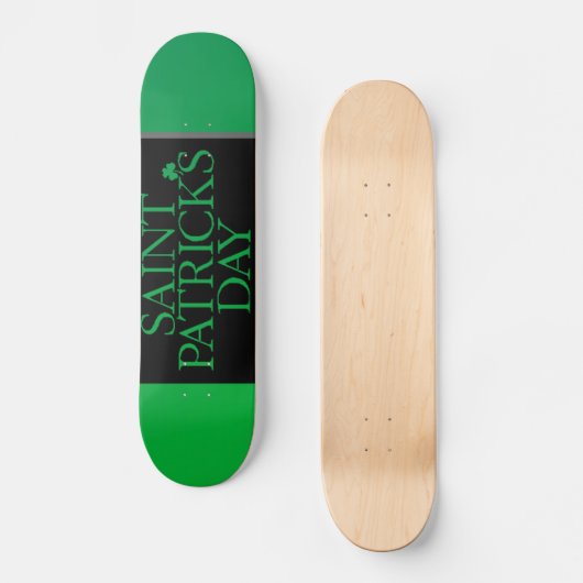 St. Patrick's Day Skateboard (Vorderseite)