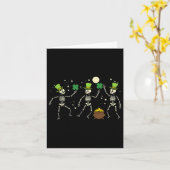 St Patricks Day Skeleton Tanzen Saint Pattys Kinde Karte (Gelbe Blume)