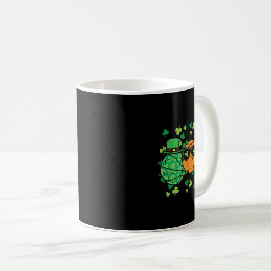 St Patricks Day Sketll Saint Pattys Irish Men Wome Kaffeetasse (VorderseiteRechts)