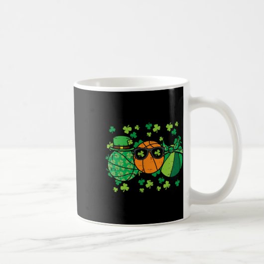 St Patricks Day Sketll Saint Pattys Irish Men Wome Kaffeetasse (Rechts)
