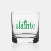 St Patricks Day Slainte Cheers Whiskyglas (Rückseite)