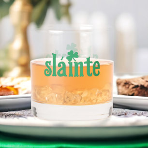 St Patricks Day Slainte Prost Whiskyglas