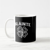 St Patricks Day Slainte Shamrock Saint Pattys Männ Kaffeetasse (Links)