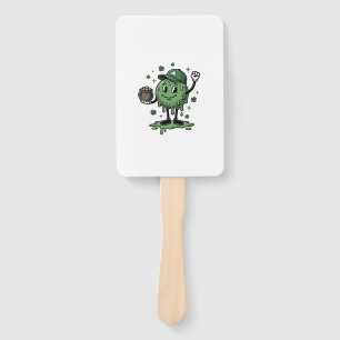 St Patricks Day Slime Maskottchen Vintage Vector S Fächer