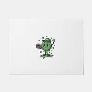 St Patricks Day Slime Maskottchen Vintage Vector S Fußmatte