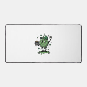 St Patricks Day Slime Maskottchen Vintage Vector S Schreibtischunterlage
