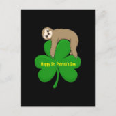 St. Patrick's Day Sloth Postkarte (Vorderseite)